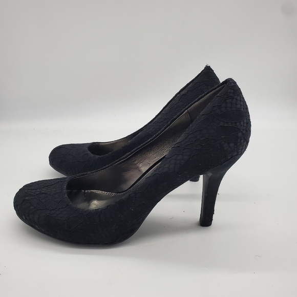 Mootsies Tootsies Moideal Heels Lace Women 8.5 Shoes Black - Picture 9 of 15